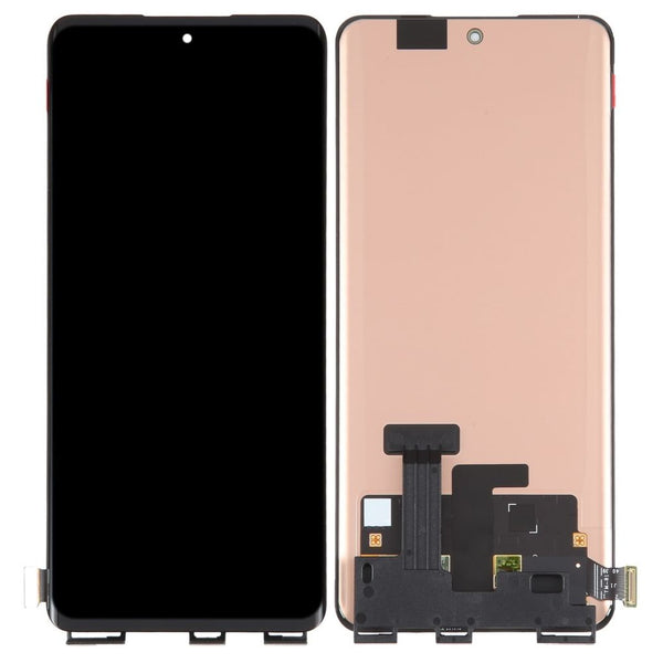 LED with Touch Screen for Realme 10 Pro Plus - Black (display glass combo folder)