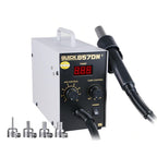 QUICK 857DW+ Lead Free Adjustable Hot Air Heat Gun With Helical Wind 580W SMD Rework Station