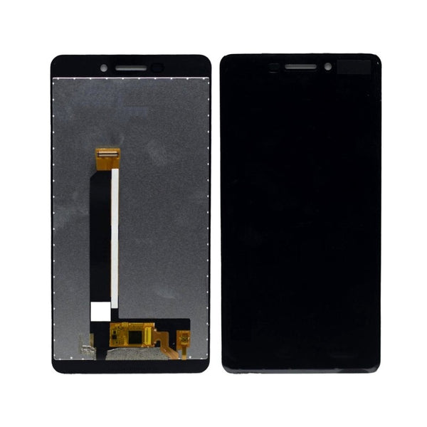 LCD with Touch Screen for Nokia 6.1 - Black (display glass combo folder)