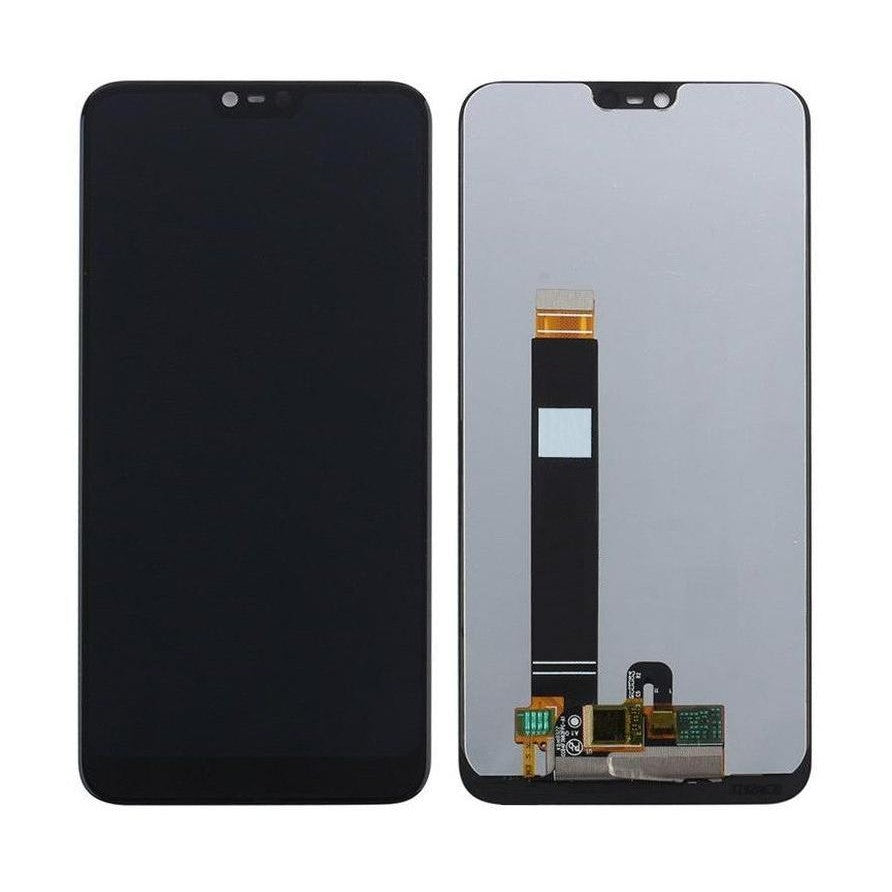 LCD with Touch Screen for Nokia 7.1 - Black (display glass combo folder)