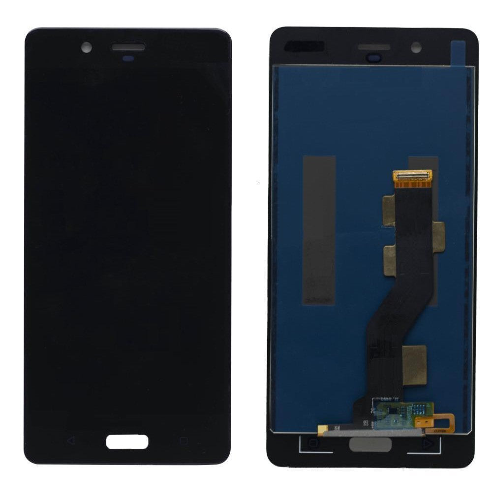 LCD with Touch Screen for Nokia 8 - Black (display glass combo folder)