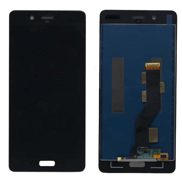 LCD with Touch Screen for Nokia 8 - Black (display glass combo folder)