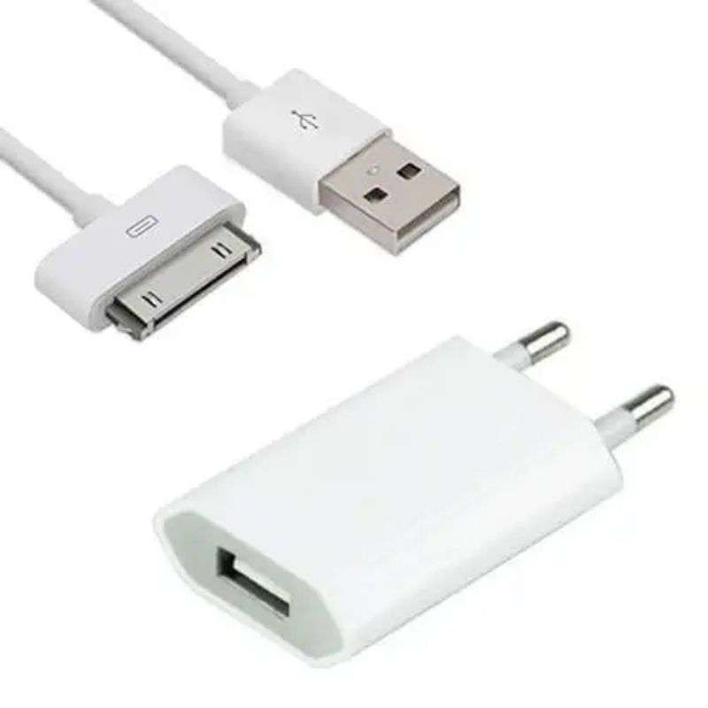 Charger USB Adapter And Cable Compatible with iPhone 4
