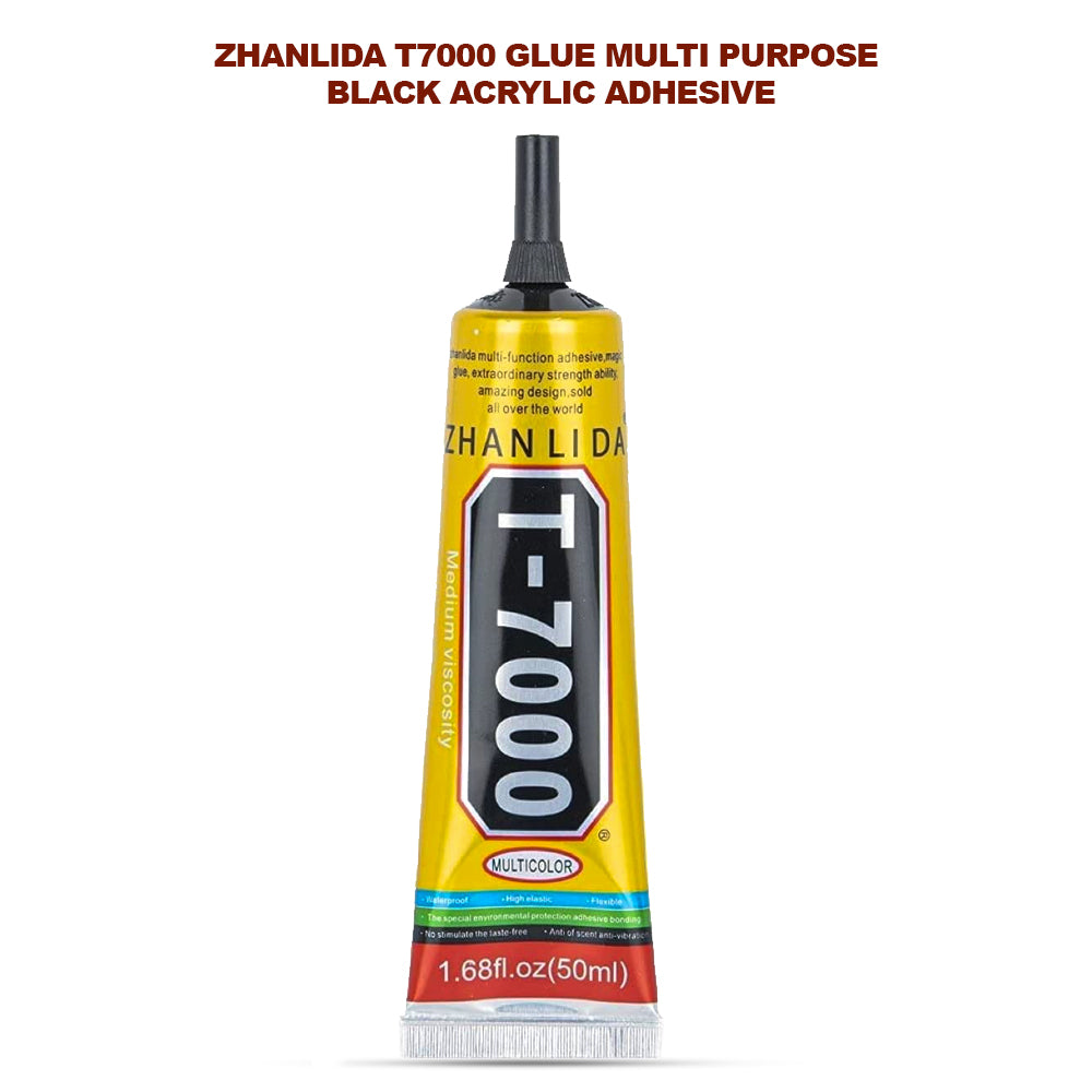 Zhanlida T7000 Glue Multi Purpose Black Acrylic Adhesive
