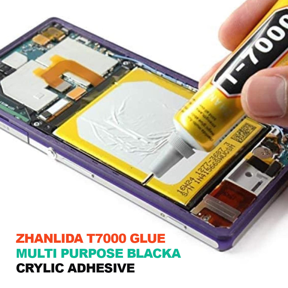 Zhanlida T7000 Glue Multi Purpose Black Acrylic Adhesive