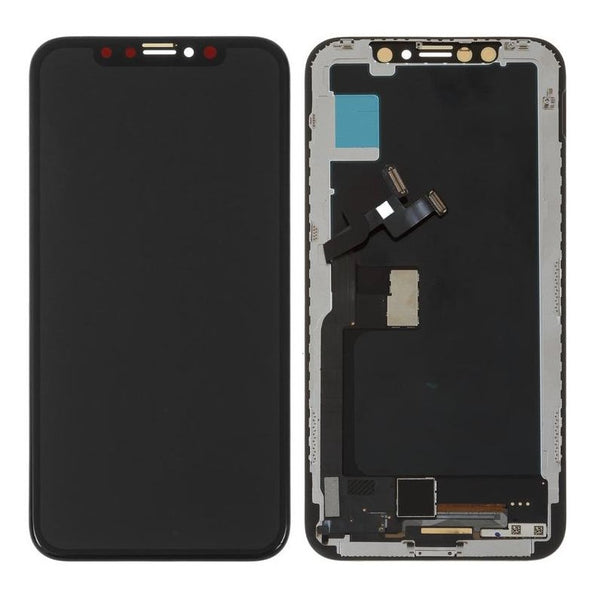 LCD with Touch Screen for Apple iPhone X- Black (Display glass combo folder)