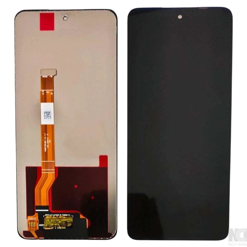 LCD with Touch Screen for Realme C73 5G - Black (display glass combo folder)